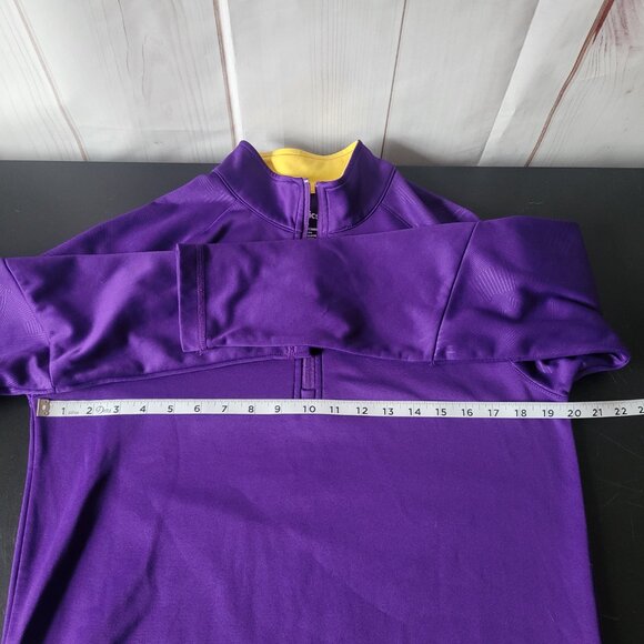 Fanatics NFL Minnesota Vikings Football Quarter Zip Sweatshirt, Men’s M, Purple - Picture 4 of 7